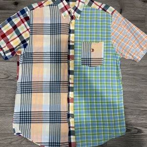 Duck‎ Head Button Down Short Sleeve Plaid Shirt